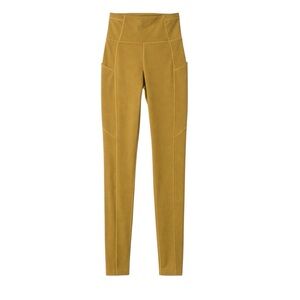 Lululemon Align High-Rise Leggings Mustard Gold Size 4 Yoga Athleisure Pockets